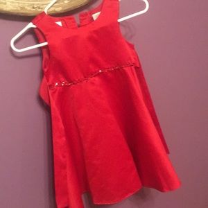 Size 5 red satin dress